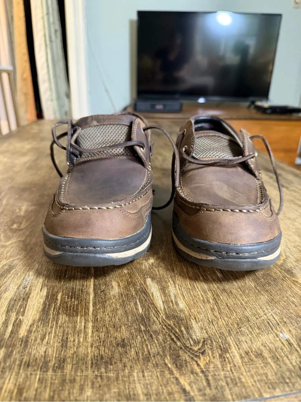 Irish Setter Red Wing Boat Shoes Mens 11.5 D Leather Air Wave Oxford Moc Toe